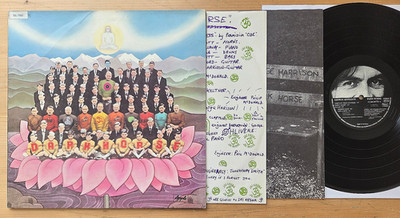 George Harrison - Dark Horse LP FOC + OIS + Lyrics D 1974 Original Excellent