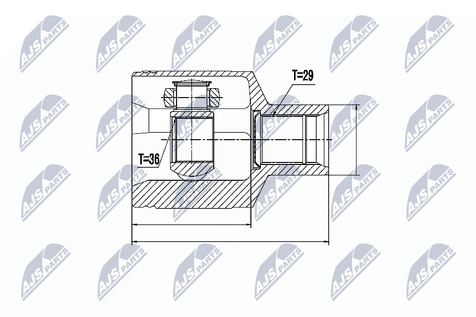 Fits NTY NPW-CH-026 Inner joint