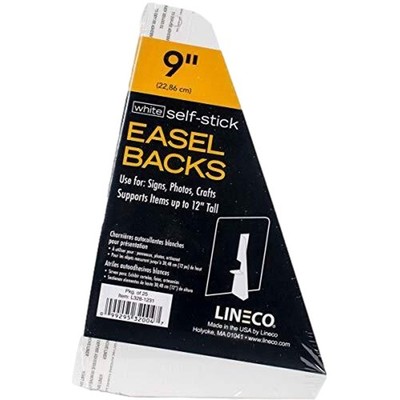 Lineco Staffelei Rückseite selbstklebend weiß 9'' (23cm) 25er Pack 