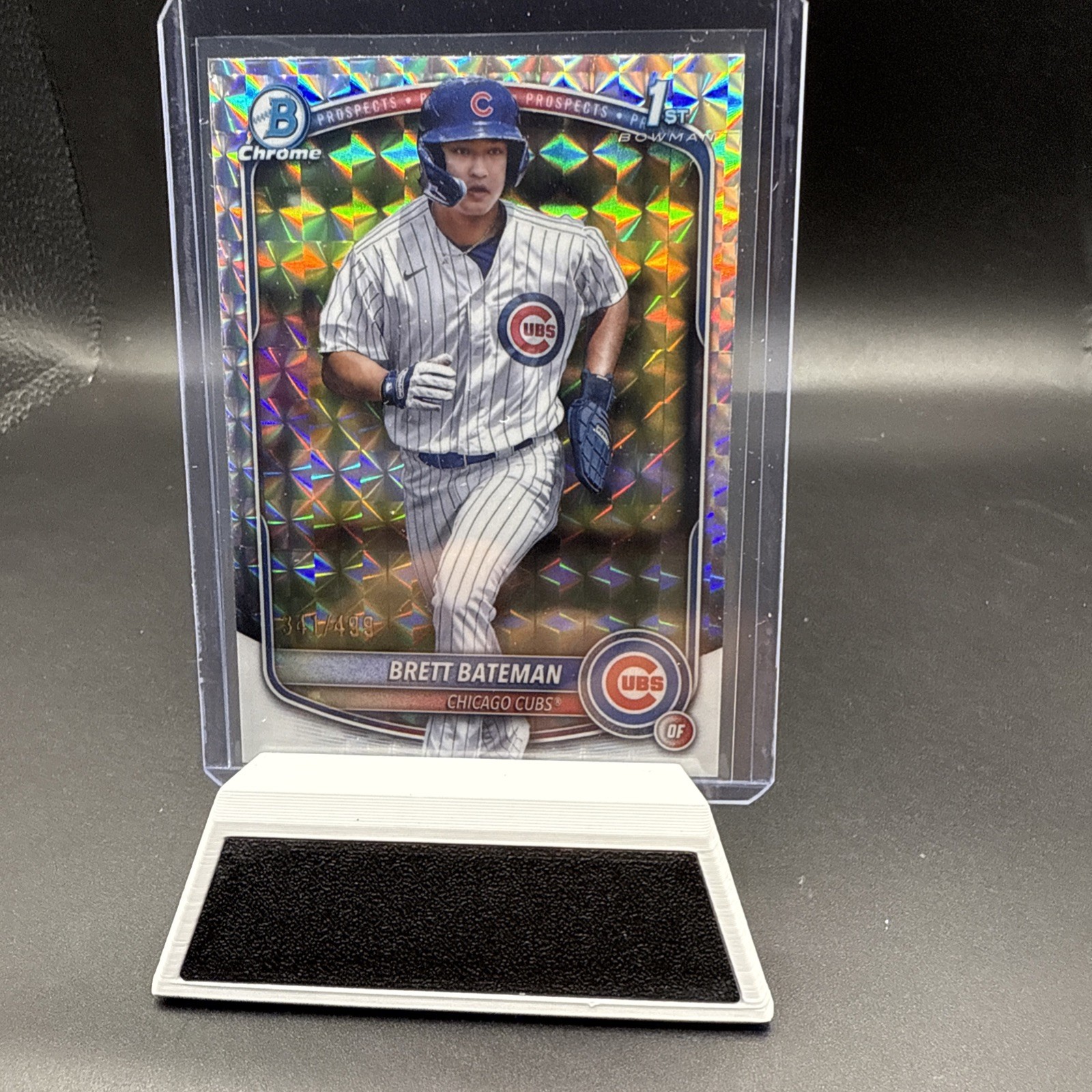 2025 Bowman Chrome Brett Bateman Geometric Refractor /499 1st Chicago Cubs