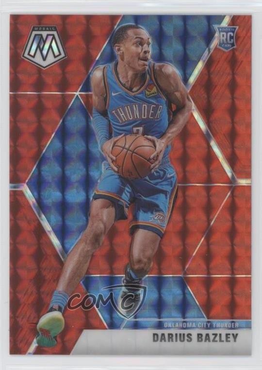 2019-20 Panini Mosaic Rookies Red Prizm Darius Bazley #227 0c6
