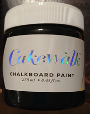 Chalkboard Blackboard Paint - Black 8.45oz- Brush on Wood or Any Surface - Matte