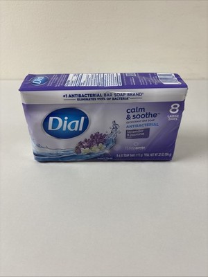 Dial Lavender & Jasmine Antibacterial Calm & Smoothe Deodorant Soap 8 Bars B58