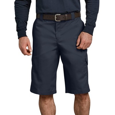 Dickies Men's 13 Inch Relaxed Fit Stretch Twill Cargo Short, Dark Navy, 32