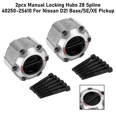 2x Handbuch Verriegelung Hubs 28 Spline 40250-2S610 Für Nissan D21 Base/SE/XE