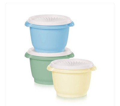 TUPPERWARE 3 PIECE SERVALIER BOWLS SET NEW 