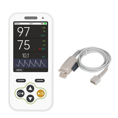 Continuous Real Time Pulse Oximeter with Alarm Handheld