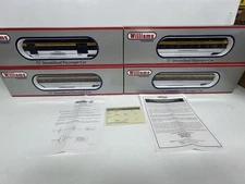 Williams O Scale C&O Chesapeake and Ohio 72' Streamline 4-Car Passenger Set