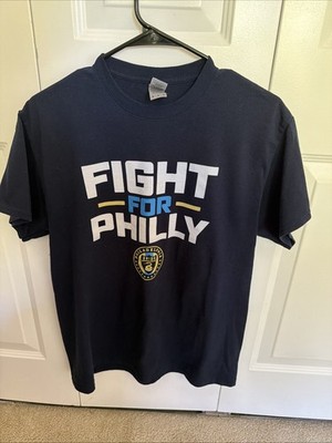 Philadelphia Union Gildan T Shirt Fight For Philly Playoffs Cotton Medium MLS