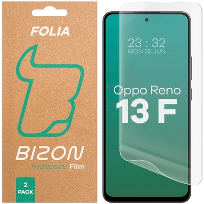 2x Schutzfolie für Oppo Reno13 F Bizon Displayschutzfolie Folie Film Handyfolie