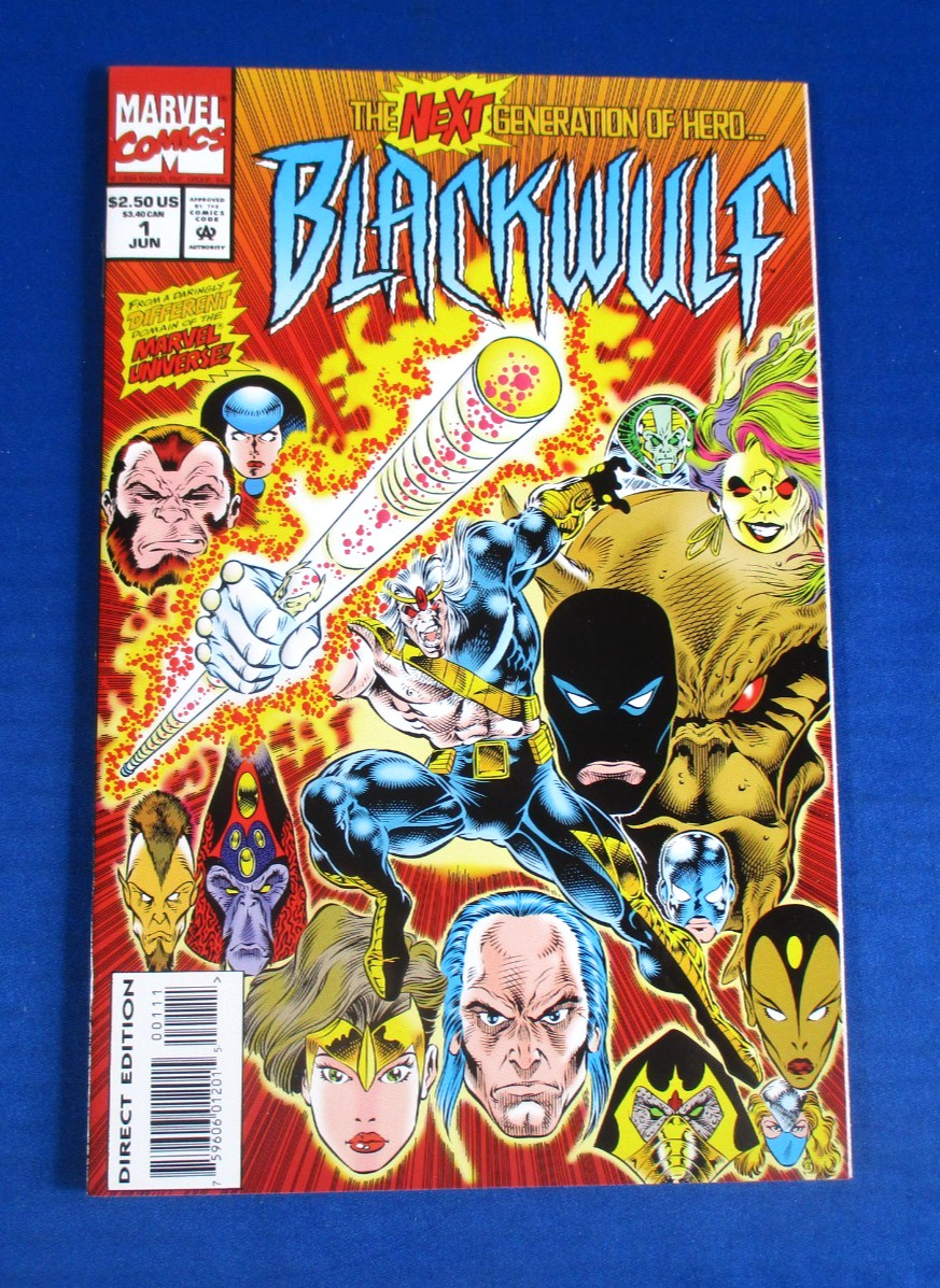 Blackwulf #1 Marvel Comics 1994 Angel Medina Embossed Cover 1st App NM