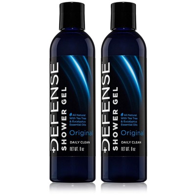 Defense Soap Organic Tea Tree Body Wash | All Natural 8 Ounce (Pack of 2) 