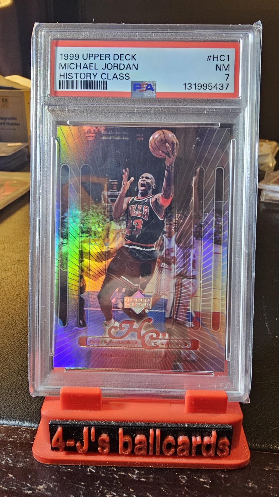 1999 UPPER DECK HISTORY CLASS #HC1 MICHAEL JORDAN HISTORY CLASS PSA 7