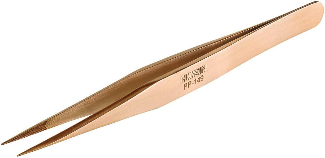 HOZAN Phosphor bronze・bamboo Tweezers Completely non-magnetic size Selectable