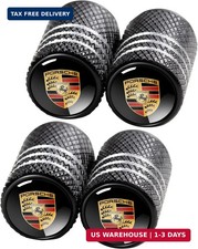 Car Tire Valve Stem Caps For Porsche Panamera Cayenne Macan Boxster Taycan Cayma