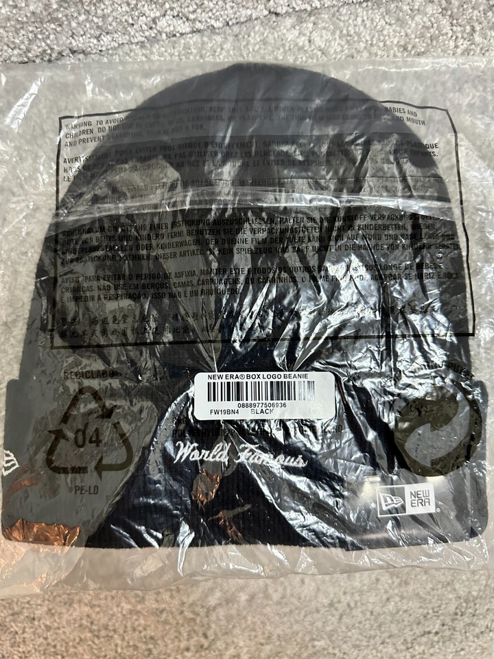 Supreme New Era Bandana Box Logo Beanie FW19 FW19BN4 Black Hat eBay