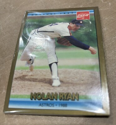 1 Unopened Pack sealed 1992 Donruss Coca-Cola Nolan Ryan Baseball Cards  (1988)
