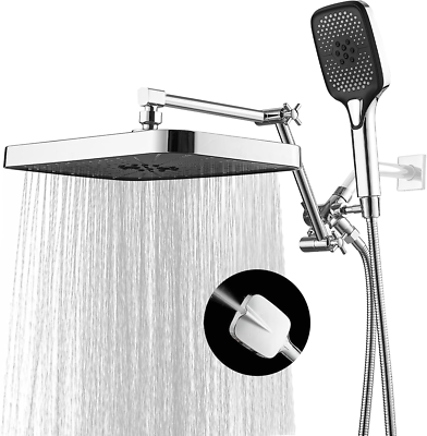 #ad 14 Inch Shower Head with Handheld High Pressure Rain Rainfall Shower Heads with $154.99