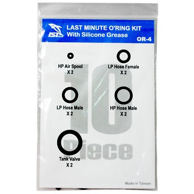 IST 10pcs Diver s O-Ring Kit with Silicone Grease