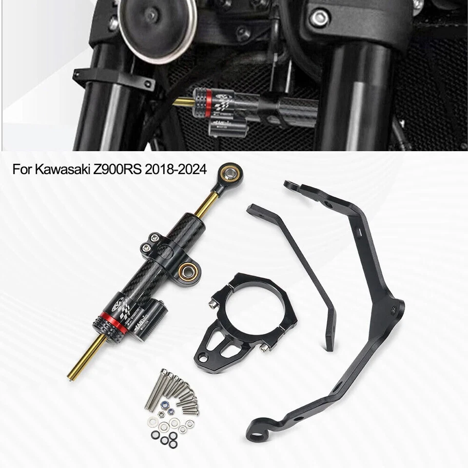 Kit de montaje estabilizador amortiguador dirección motocicleta Kawasaki Z900RS 2018-2024 Foto 2 de 4