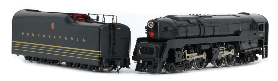 KEY IMPORTS CUSTOM SERIES #54 HO H0 BRASS PRR 4-4-4-4 T1 DUPLEX #5500 MODIFIED - Image 3 of 4