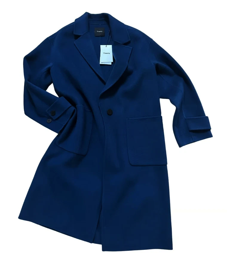 Theory blue coat sale