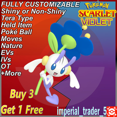 Pokémon Scarlet and Violet   Shiny Floette   W/ Best 6IV Customizable