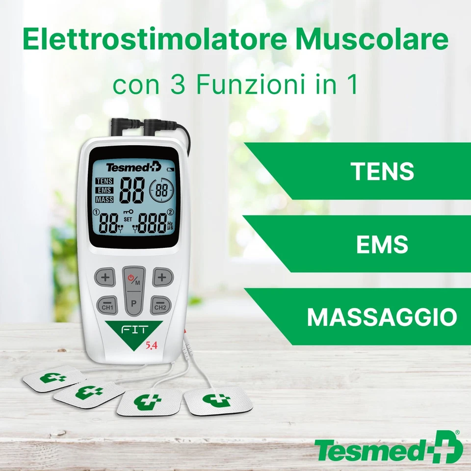 Tesmed FIT 5.4 elettrostimolatore muscolare, EMS, TENS, MASSAGGIO - 22 programmi - Immagine 2 di 4