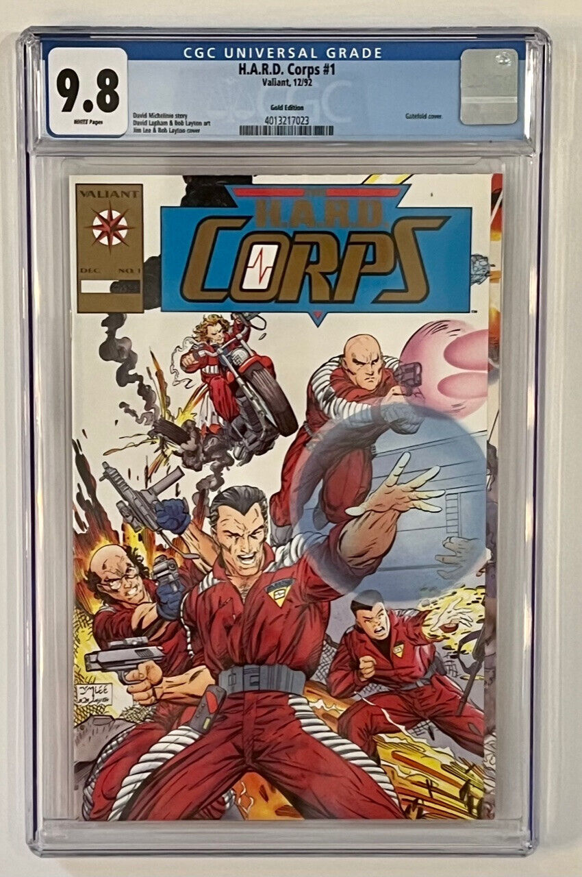 Hard Corps #1 CGC 9.8  GOLD Variant Cover H.A.R.D. Corps Jim Lee - FREE SHIPPING
