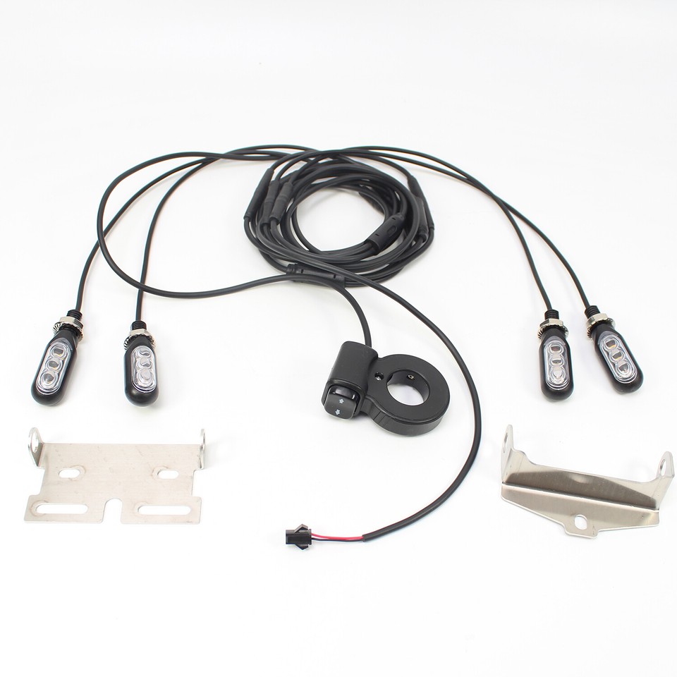 Kit De Clignotants Avant/arrière LED Pour Vélo électrique (Ebike) - Modèle V04, 12V, étanche