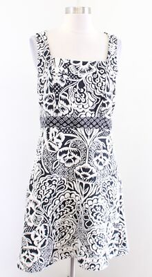Ett Twa Anthropologie Valery Floral Jacquard Structured Knit Dress Size M A Line