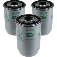 3X Original Mann-Filter Kraftstofffilter WK 842/2 Fuel Filter