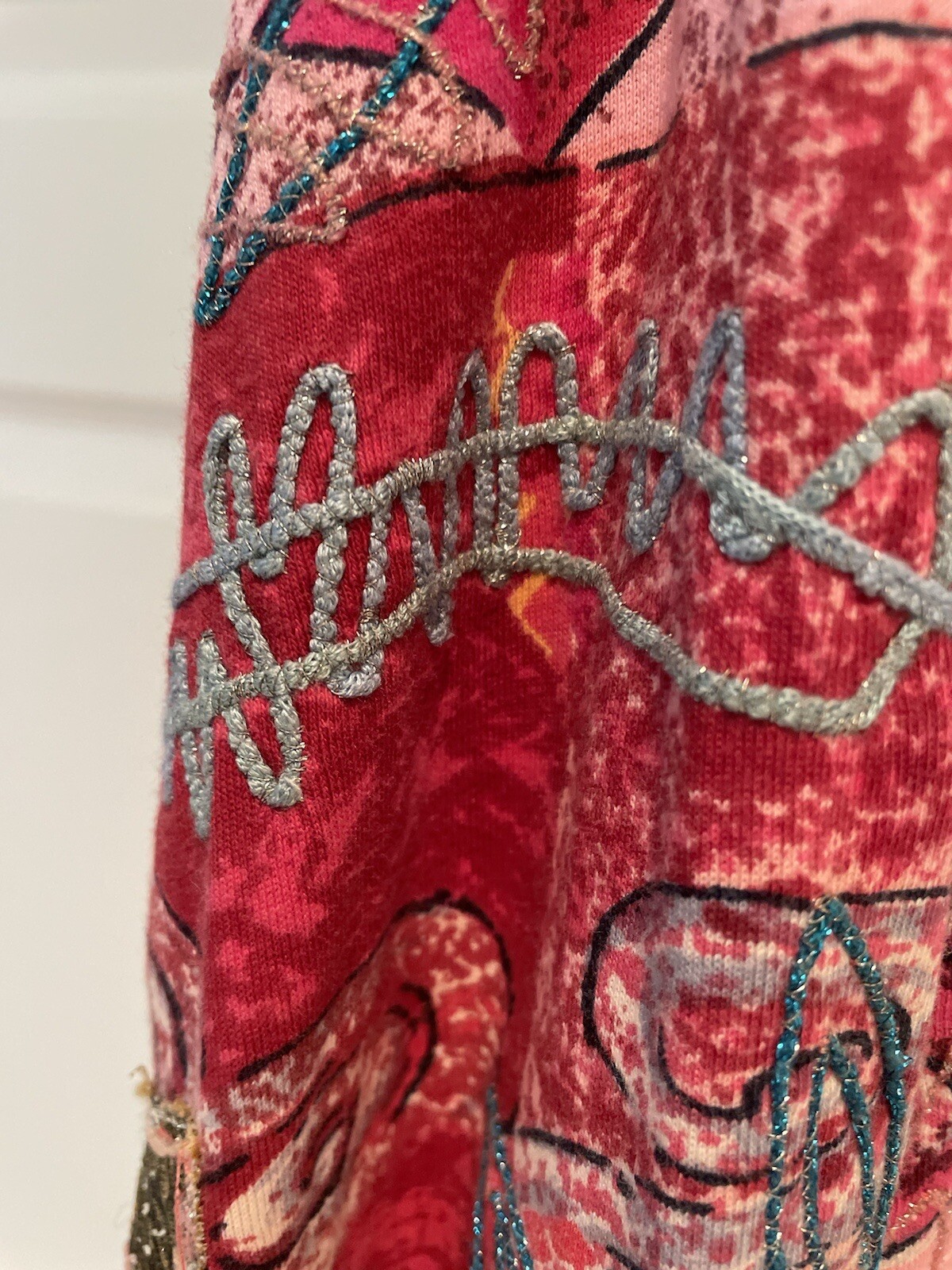 SPA BY CHICO’S  Patchwork  Textured Full Zip Jack… - image 4