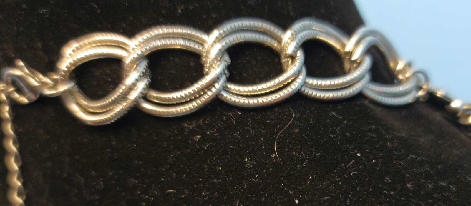 Goth/Elegant Silvertone Collar Statement Necklace… - image 8