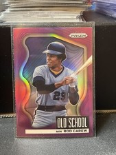 2022 Panini Prizm Rod Carew Old School Purple Holo Prizm #OS-9 HOF