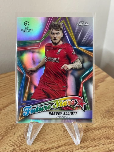 Harvey Elliott FUTURE STARS 2021-22 Topps Chrome UEFA UCL UCC #FS-9 Prizm