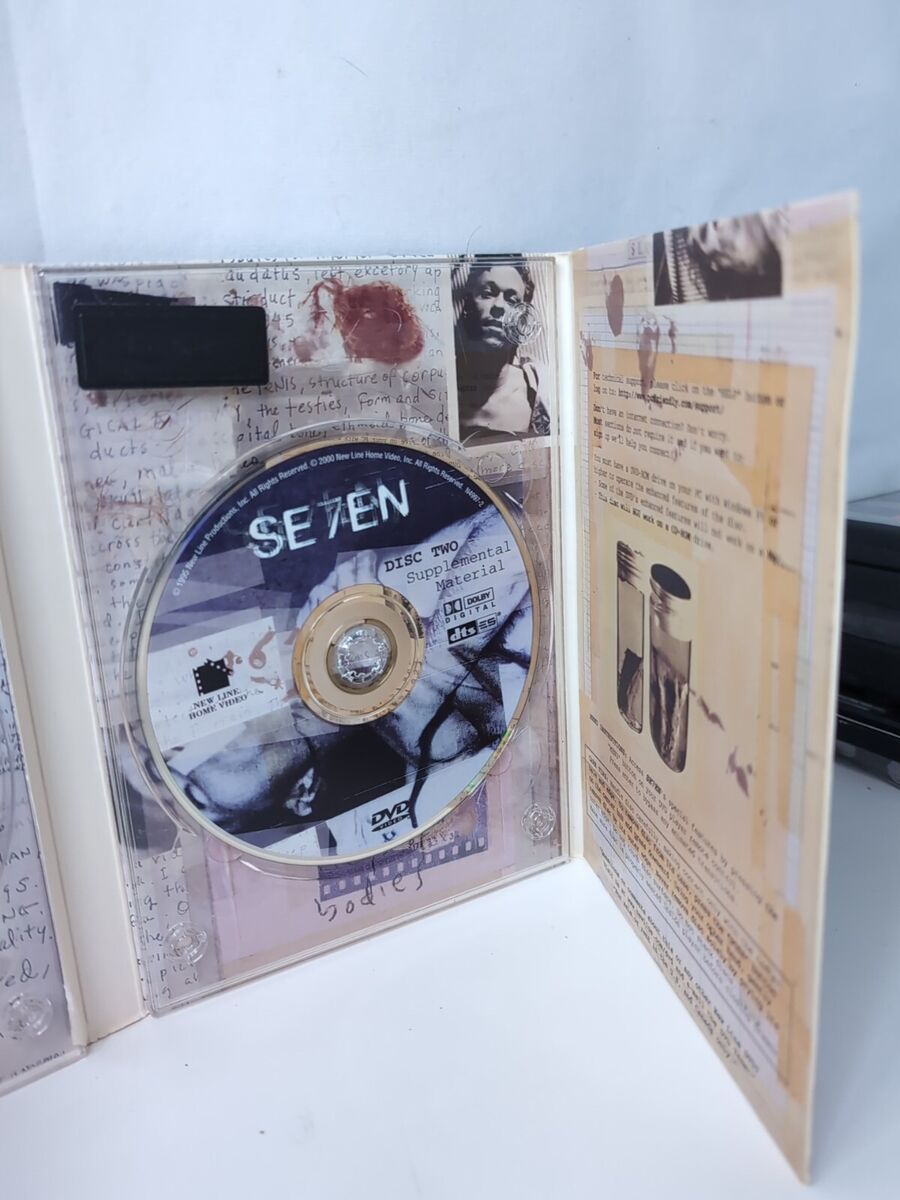 Seven DVD 2-Disc Set Composition Notebook. Missing Disc 1 Seven DVD 2-Disc Set Composition Notebook. Missing Disc 1