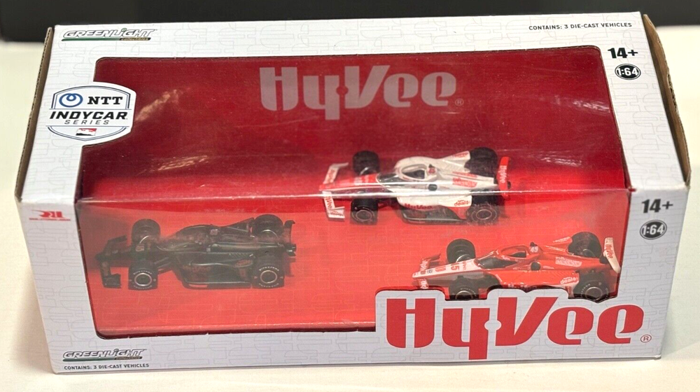 HyVee Greenlight 1:64 Scale IndyCar 3-Pack NTT Series #45  