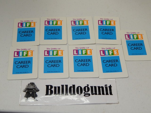 1991 The Game of Life Board Game Replacement 9 Career Cards Only | eBay