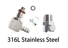 For BMW 1/4" Gas Tank Fuel Line Hose Quick Release Disconnect Coupling Kit Set