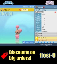 6IV Shiny Buneary Pokemon Brilliant Diamond and Shining Pearl