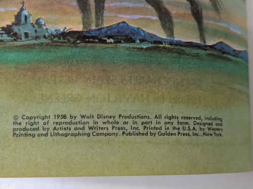 A LITTLE GOLDEN BOOK - Disney’s ZORRO AND THE SECRET PLAN - 1958 - Vintage - Picture 4 of 5