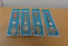 NIP Lot of 4 Vintage 1995 Coke Coca-Cola Soda Advertising Pewter Spoon by Fort