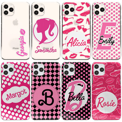 Personalisierte Handyhülle rosa, individueller Name iPhone Case für Samsung S23/Pixel 7