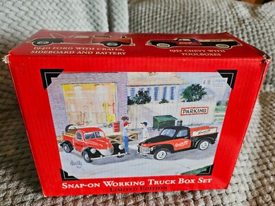 1999 Snap-On Tools WORKING TRUCK BOX SET 1940 Ford 1952 Chevy LTD 