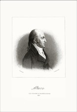 Vice President AARON BURR 1823 engraving by John VANDERLYN pinx George Parker sc