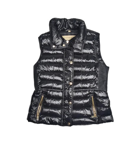 Burberry Puffer Vest Womens XL Black 