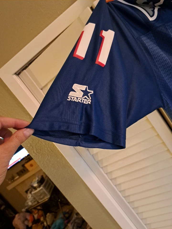 Camiseta De Colección Starter Drew Bledsoe New England Patriots #11 Auténtica Para Hombre XL USADA EN EXCELENTE ESTADO Foto 4 de 4