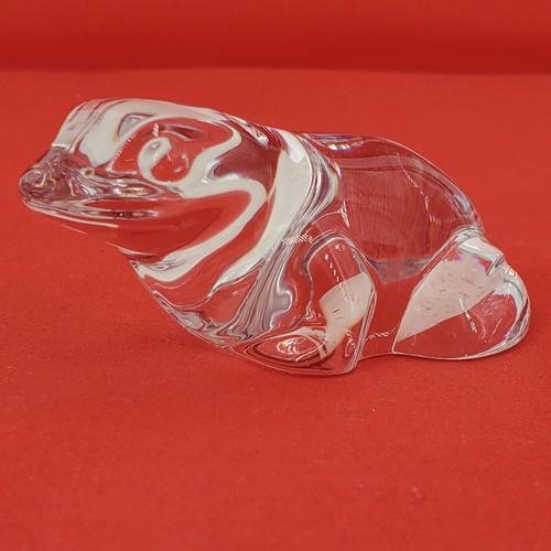 VILLEROY & BOCH Crystal Glass Frog Figurine Paperweight - Picture 9 of 9