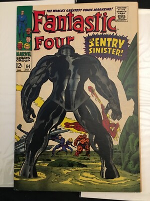 Marvel Fantastic Four  No 64  US Comic  Silver Age  12 cents  1960's